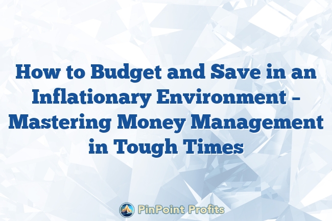 How to Budget and Save in an Inflationary Environment – Mastering Money Management in Tough Times